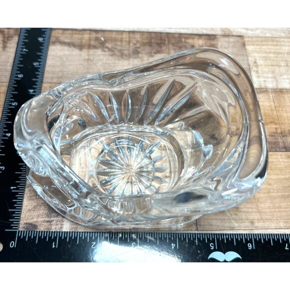 Vintage Lead Crystal Sleigh Decorative Centerpiece Collectible Home Accent - Picture 5 of 7